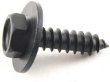 Black Hex Head Trim Screws M4.2 x 16mm Long 7mm Hex Ford GM Mopar (Qty-25) #1958