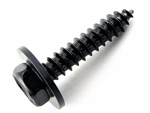 Black Hex Head Trim Screws- M4.2mm x 20mm Long- 7mm Hex- Qty.25- #1960