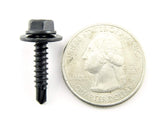 Black Self Tap Trim Screws M4.2mm x 20mm Long 7mm Hex GM Ford Mopar Qty-25 #1964