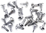 Self Tap #8 x 1/2 Phillips Flat Top Chrome Trim Screws (Qty-25) #1970