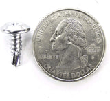 Self Tap #8 x 1/2 Phillips Flat Top Chrome Trim Screws (Qty-25) #1970