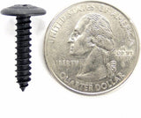 #8 x 3/4" Phillips Washer Head Black Trim Screws (Qty.25) #1972