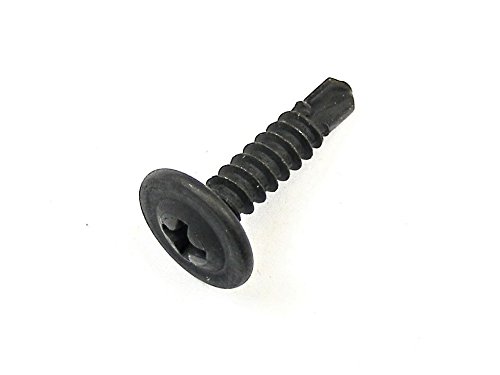 #8 X 3/4 Black Phillips Washer Head Self Tap Screws GM Ford Mopar (Qty-25) #1976