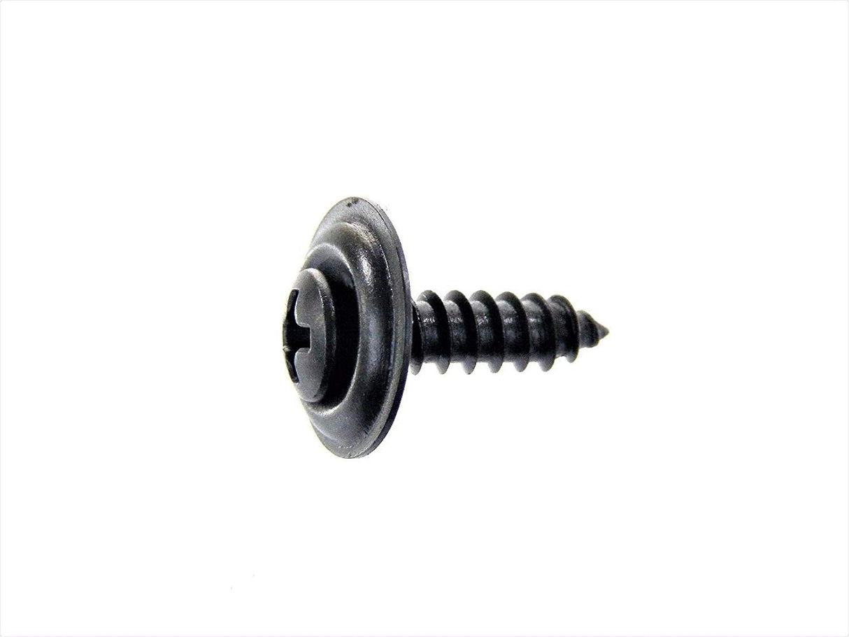 Black #8 x 5/8 Phillips Loose Washer Trim Screws #6 Head (Qty-25) #1978