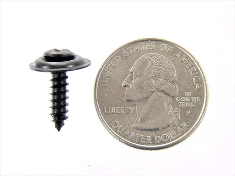 Black #8 Phillips Loose Washer Trim Screws- 5/8" to 1" Long- 75 Screws-(1978-1979-1071) #2067