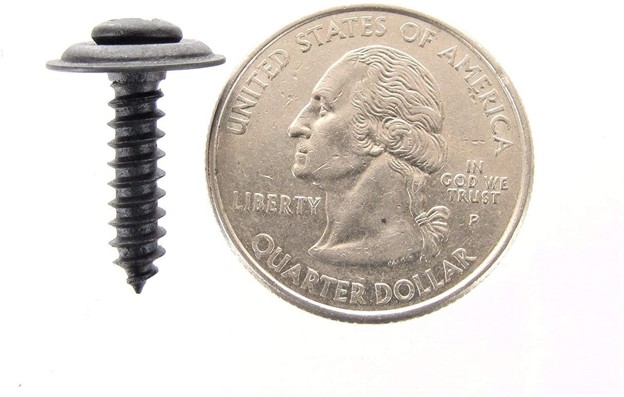 Black #8 Phillips Loose Washer Trim Screws- 5/8" to 1" Long- 75 Screws-(1978-1979-1071) #2067