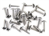 #8 x 1 Phillips Oval Head Trim Screws 1/2 Countersunk Loose Washer Qty-25 #1982