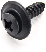 Black #10 x 3/4 Phillips Oval Head Loose Washer Trim Screws (Qty-25) #1984