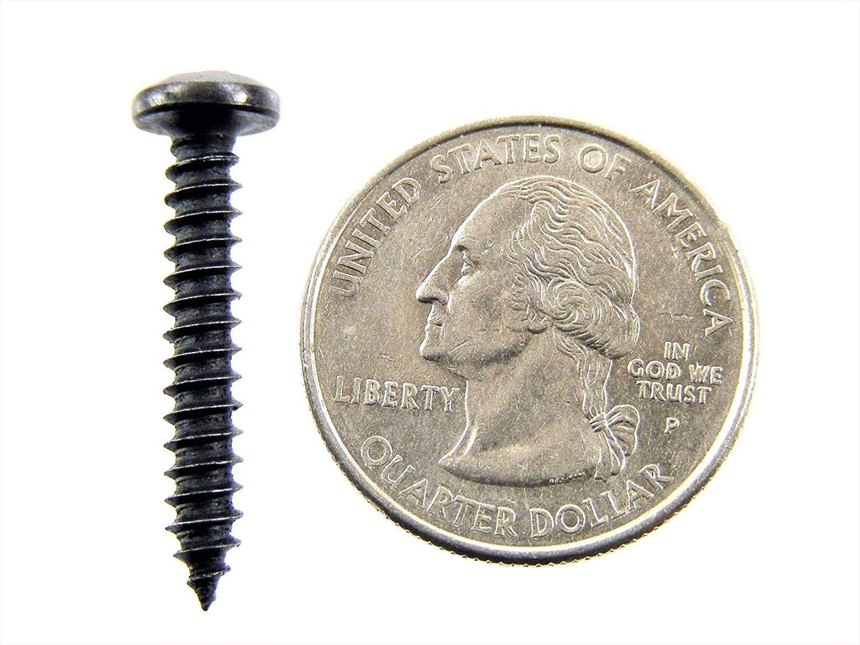 Black Phillips Pan Head Screws #8 x 1/2 to 1-1/2" Qty-125 (56/1993-1996) #2073