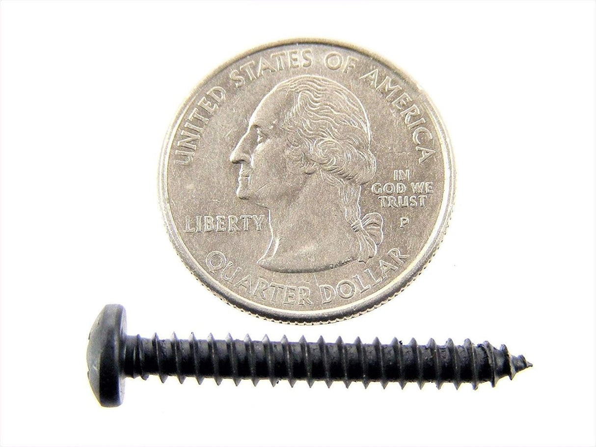 Black Phillips Pan Head Screws #8 x 1/2 to 1-1/2" Qty-125 (56/1993-1996) #2073