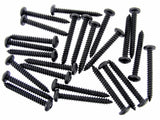 Black #10 x 1-1/2" Phillips Pan Head Trim Screws (Qty-25) #2001