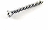 #6 x 1-1/4" Phillips Oval Head Chrome Trim Screws #6 Head (Qty-25) #2009