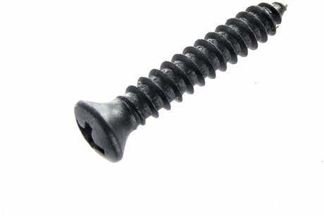 Black #8 x 1" Phillips Oval Head Trim Screws #6 Head (Qty-25) #2012