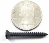 Black #8 x 1-1/4" Phillips Oval Head Trim Screws #6 Head (Qty-25) #2013