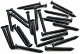 Black #8 x 1-1/2" Phillips Oval Head Trim Screws #6 Head (Qty-25) #2014