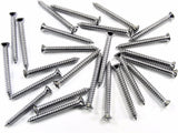 #8 x 1-1/2" Phillips Oval Head Chrome Trim Screws #6 Head (Qty-25) #2020