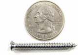 #8 x 1-1/2" Phillips Oval Head Chrome Trim Screws #6 Head (Qty-25) #2020