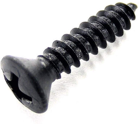 Black #8 x 3/4" Long Phillips Oval Head Trim Screws #8 Head (Qty-25) #2023