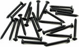 Black #8 x 1-1/2" Phillips Oval Head Trim Screws #8 Head (Qty-25) #2026