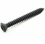 Black #8 x 1-1/2" Phillips Oval Head Trim Screws #8 Head (Qty-25) #2026