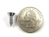 Chrome #8 x 1/2" Phillips Oval Head Trim Screws Ford GM Mopar (Qty-25) #2028