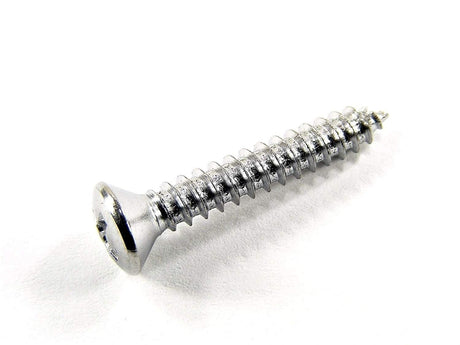 Chrome #8 x 1" Phillips Oval Head Trim Screws Ford GM Mopar (Qty-25) #2030