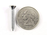 Chrome #8 x 1" Phillips Oval Head Trim Screws Ford GM Mopar (Qty-25) #2030