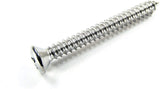 Chrome #8 x 1-1/2" Long Phillips Oval Head Trim Screws #8 Head (Qty-25) #2032