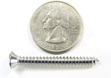 Chrome #8 x 1-1/2" Long Phillips Oval Head Trim Screws #8 Head (Qty-25) #2032