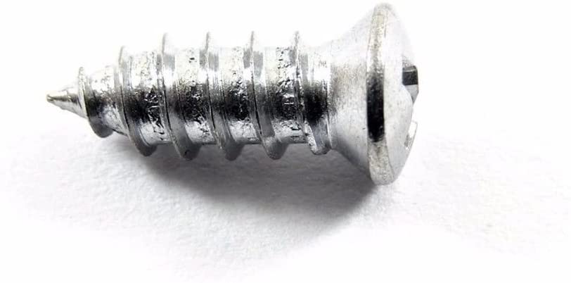 Chrome #10 x 1/2" Phillips Oval Head Trim Screws #6 Head (Qty-25) #2033