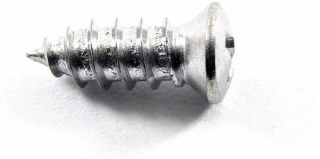 Chrome #10 x 1/2" Phillips Oval Head Trim Screws #6 Head (Qty-25) #2033