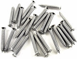 Chrome #10 x 1-1/4" Phillips Oval Head Trim Screws #6 Head (Qty 25) #2036