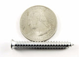 Chrome #10 x 1-1/2" Phillips Oval Head Trim Screws #6 Head (Qty 25) #2037