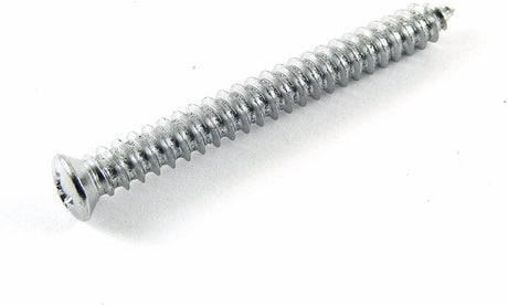 Chrome #10 x 1-3/4" Phillips Oval Head Trim Screws #6 Head (Qty 25) #2038