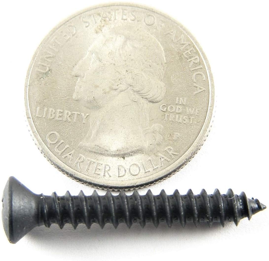 Black #10 Phillips Oval Head Screws 1/2" to 1-1/2 Long Qty 125 (2039-2043) #2089