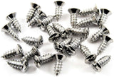 #10 x 1/2 Phillips Oval Head Chrome Trim Screws #8 Head (Qty-25) #2044