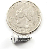 #10 x 1/2 Phillips Oval Head Chrome Trim Screws #8 Head (Qty-25) #2044