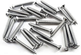 #10 x 1-1/4" Phillips Oval Head Chrome Trim Screws #8 Head (Qty-25) #2047