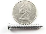 #10 x 1-1/4" Phillips Oval Head Chrome Trim Screws #8 Head (Qty-25) #2047