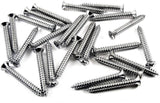 #10 x 1-1/2" Phillips Oval Head Chrome Trim Screws #8 Head (Qty-25) #2048