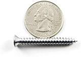 #10 x 1-1/2" Phillips Oval Head Chrome Trim Screws #8 Head (Qty-25) #2048