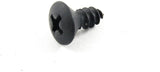 #10 x 1/2" Phillips Oval Head Black Trim Screws #10 Head (Qty-25) #2049