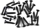 #10 x 1" Phillips Oval Head Black Trim Screws #10 Head (Qty-25) #2051