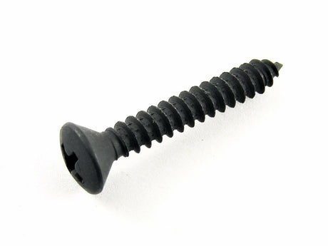 10 x 1-1/4" Phillips Oval Head Black Trim Screws (Qty-25) #2052