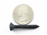 10 x 1-1/4" Phillips Oval Head Black Trim Screws (Qty-25) #2052