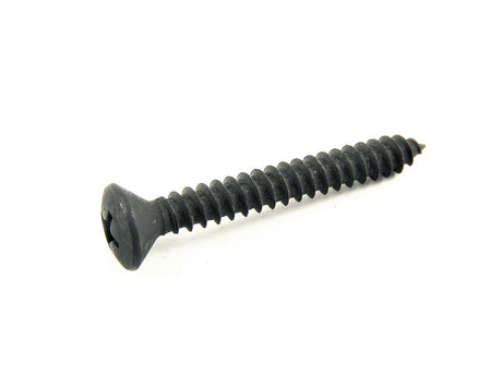 10 x 1-1/2" Phillips Oval Head Black Trim Screws (Qty-25) #2053