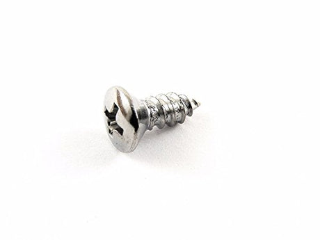 #10 x 1/2" Phillips Oval Head Chrome Trim Screws #10 Head (Qty-25) #2054