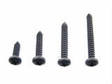 Black #6 Phillips Pan Head Trim Screws- 1/2" to 1-1/4" Long- #2070 (1988-1991)