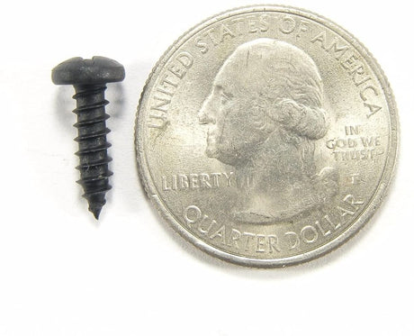 Black #6 Phillips Pan Head Trim Screws- 1/2" to 1-1/4" Long- #2070 (1988-1991)