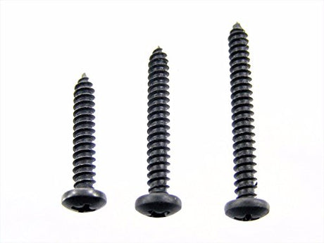 Black #8 Phillips Pan Head Screws 1 to 1-1/2" Qty-75 #2072 (1994-1996)